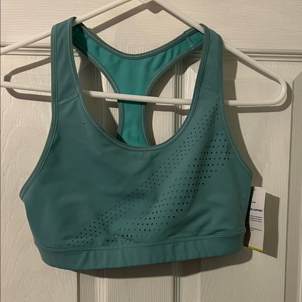 Old Navy Teal Sports Bra size medium NWT